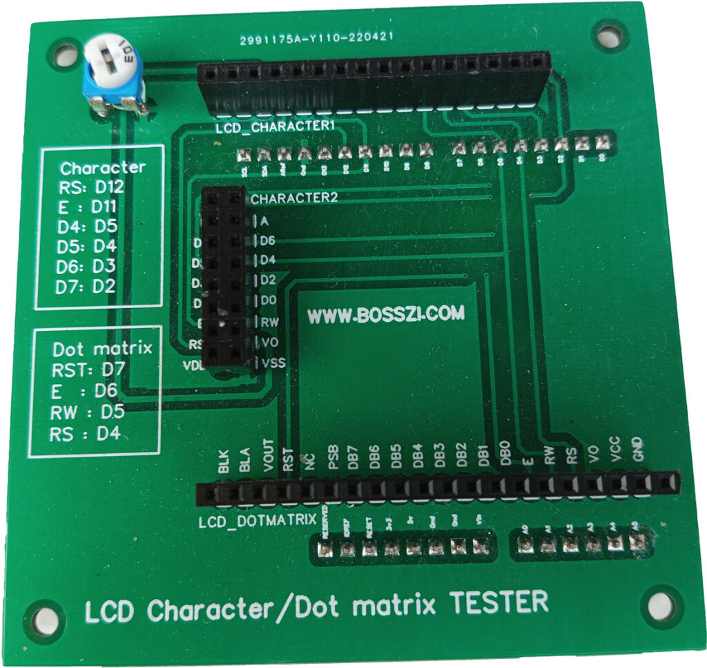 LCD Character-Dot matrix TESTER